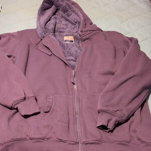 Blue Mountain Purple Hooded Jacket, Size 2X